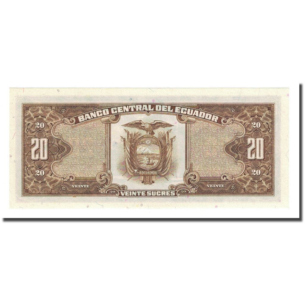 Banknote, Ecuador, 20 Sucres, 1986-04-29, KM:121Aa, UNC(65-70)