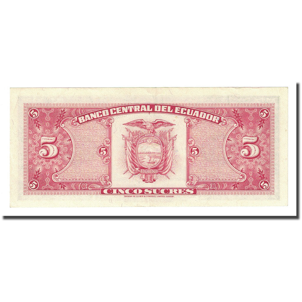 Banknote, Ecuador, 5 Sucres, 1979-07-25, KM:113c, UNC(65-70)