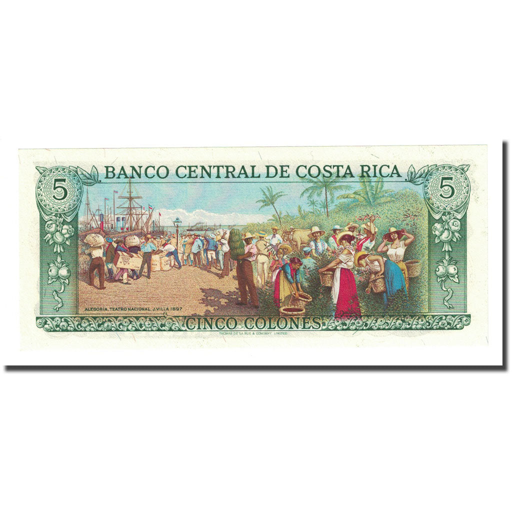Banknote, Costa Rica, 5 Colones, 1980-03-18, KM:236d, UNC(65-70)