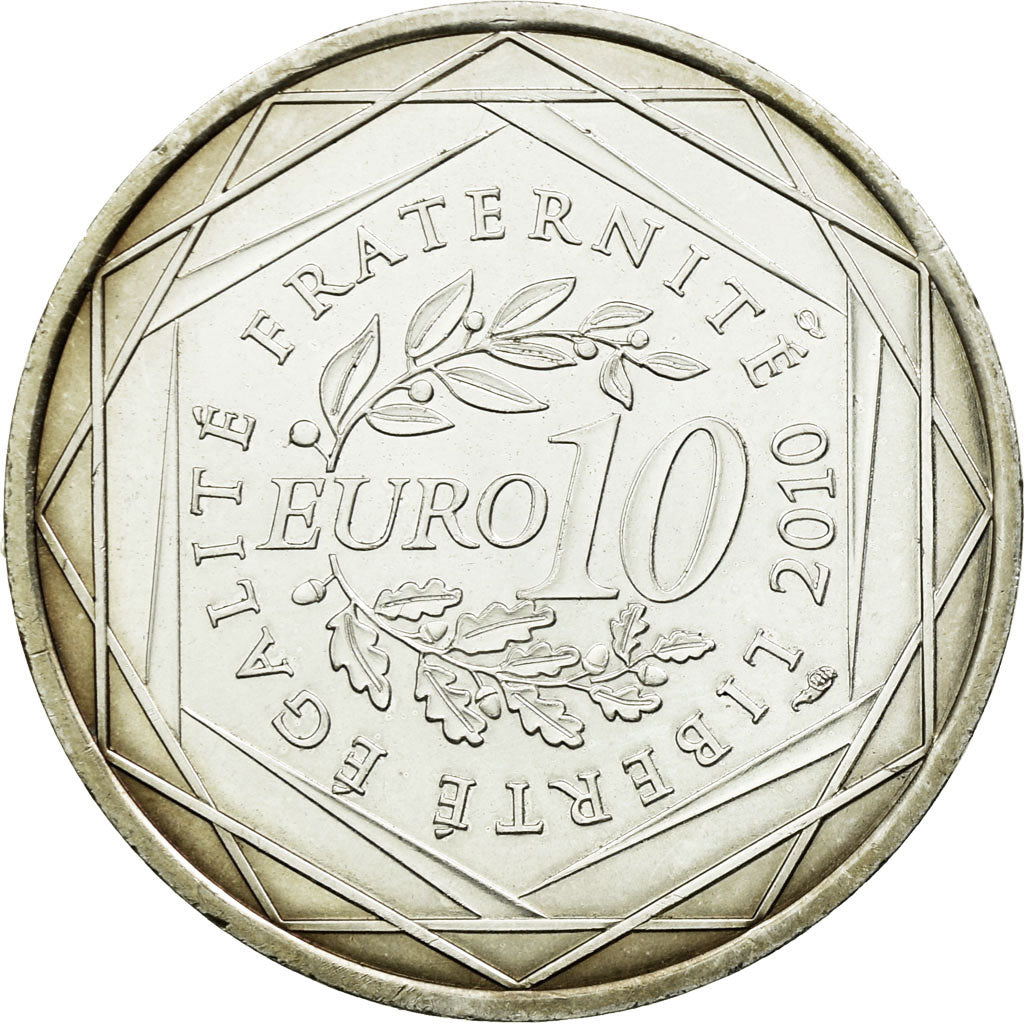 Moneda, Francia, 10 Euro, 2010, EBC+, Plata, KM:1668