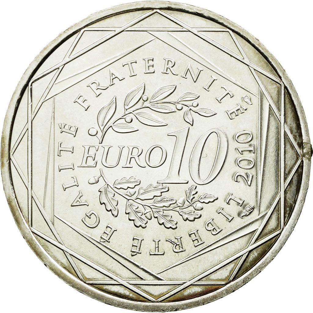 Coin, France, 10 Euro, 2010, MS(60-62), Silver, KM:1649