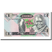 Banknote, Zambia, 1 Kwacha, Undated (1980-88), KM:23b, UNC(65-70)