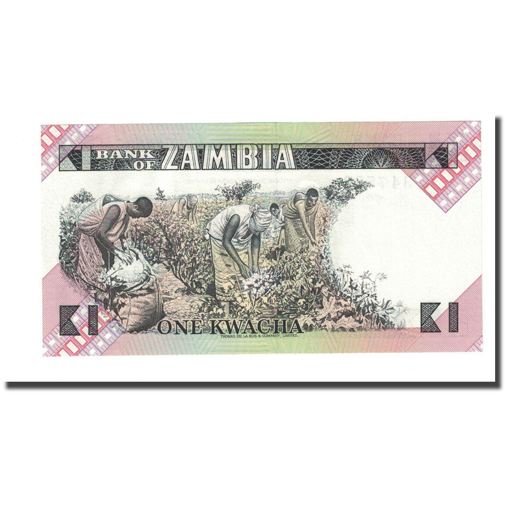 Banknote, Zambia, 1 Kwacha, Undated (1980-88), KM:23b, UNC(65-70)