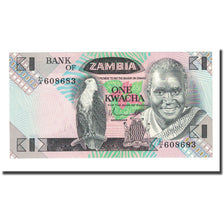 Biljet, Zambia, 1 Kwacha, Undated (1980-88), KM:23a, NIEUW