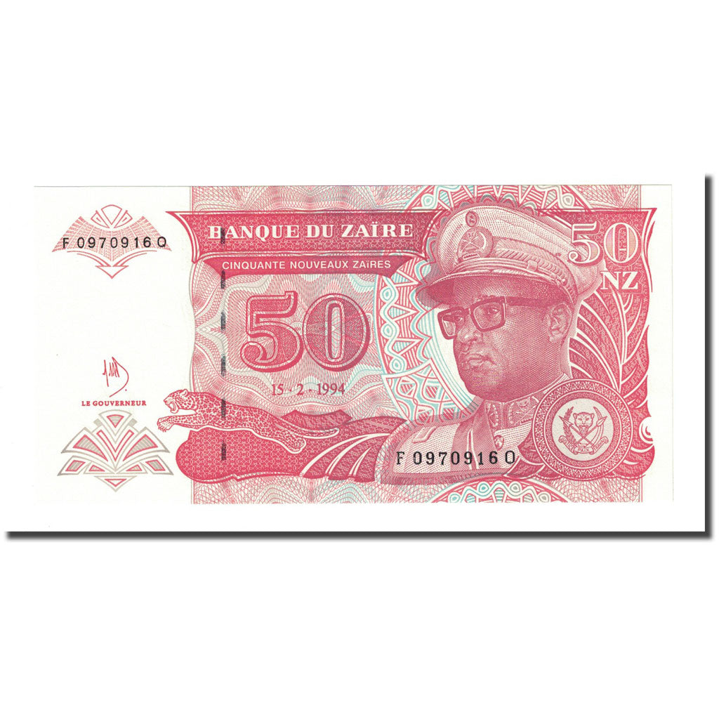 Banconote, Zaire, 50 Nouveaux Zaïres, 1994-02-15, KM:59a, FDS