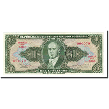 Billet, Brésil, 1 Centavo on 10 Cruzeiros, Undated (1967), KM:183b, NEUF