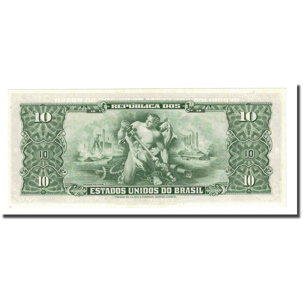 Billet, Brésil, 1 Centavo on 10 Cruzeiros, Undated (1967), KM:183b, NEUF