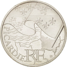 France, 10 Euro Picardie, 2010, MS(60-62), Silver, KM:1666