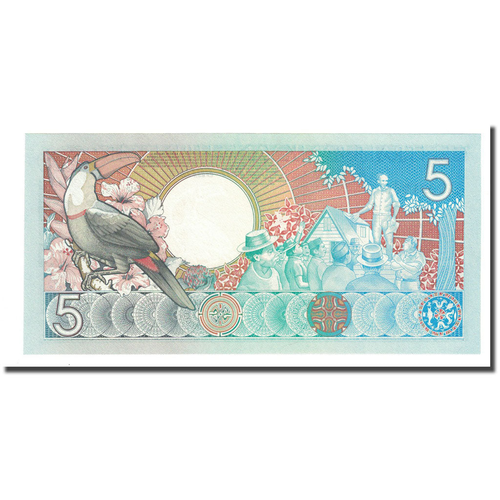 Banknote, Surinam, 5 Gulden, 1988-01-09, KM:130b, UNC(65-70)