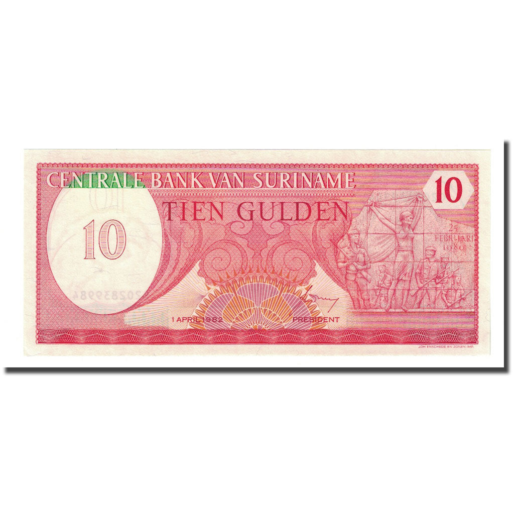 Banknote, Surinam, 10 Gulden, 1982-04-01, KM:126, UNC(65-70)