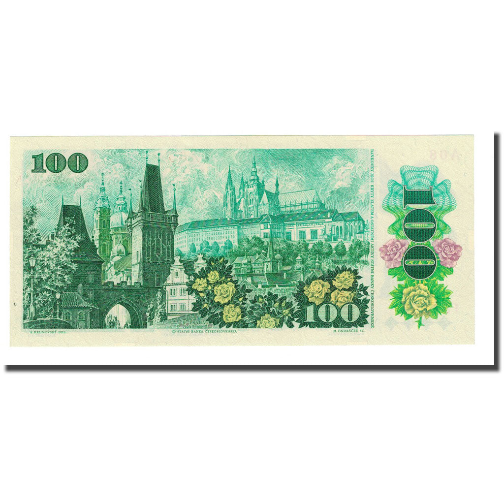 Banconote, Cecoslovacchia, 100 Korun, 1989, KM:97, FDS