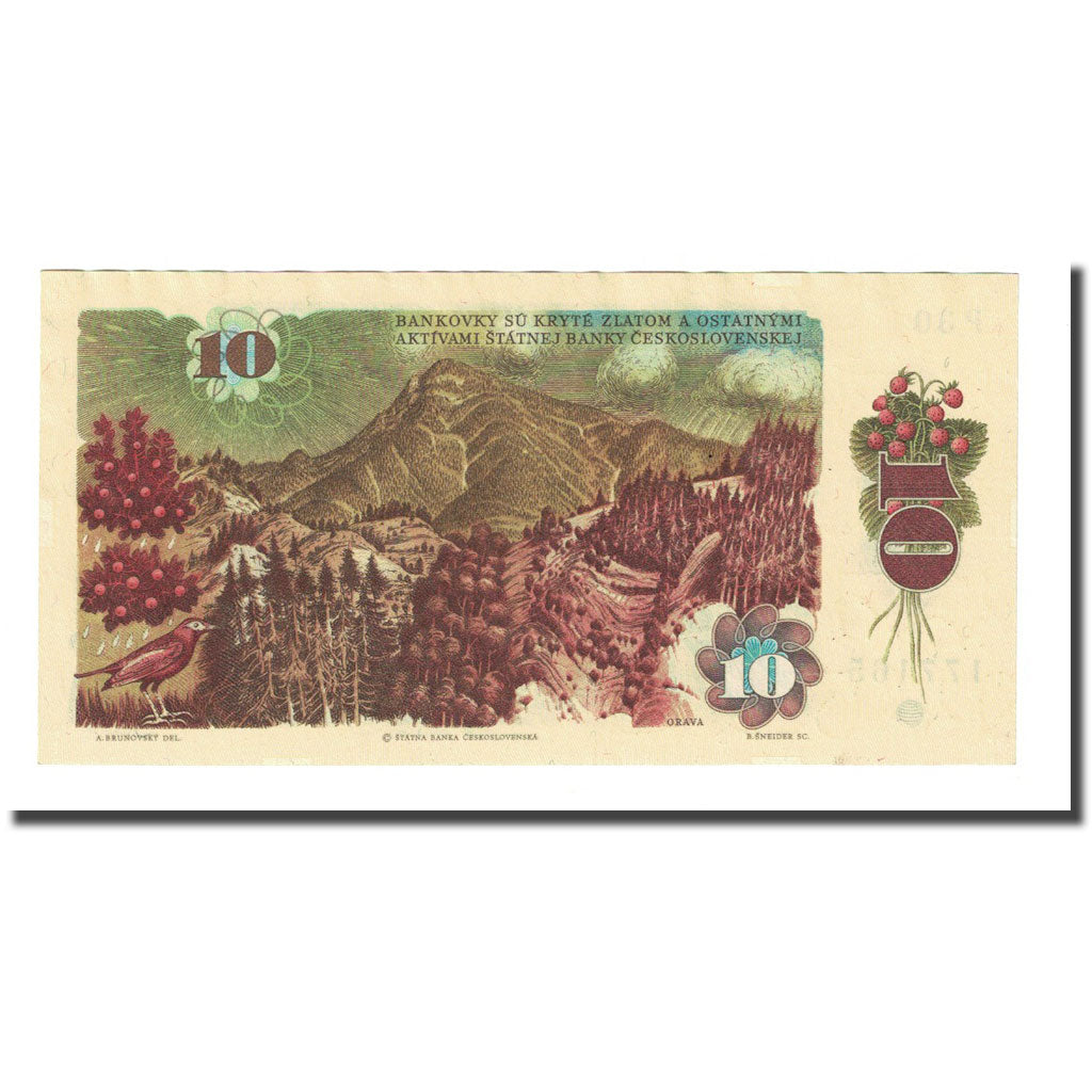 Banknote, Czechoslovakia, 10 Korun, 1986, KM:94, AU(55-58)