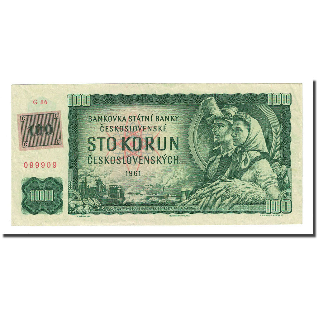 Banconote, Repubblica Ceca, 100 Korun, 1961, KM:1c, SPL-