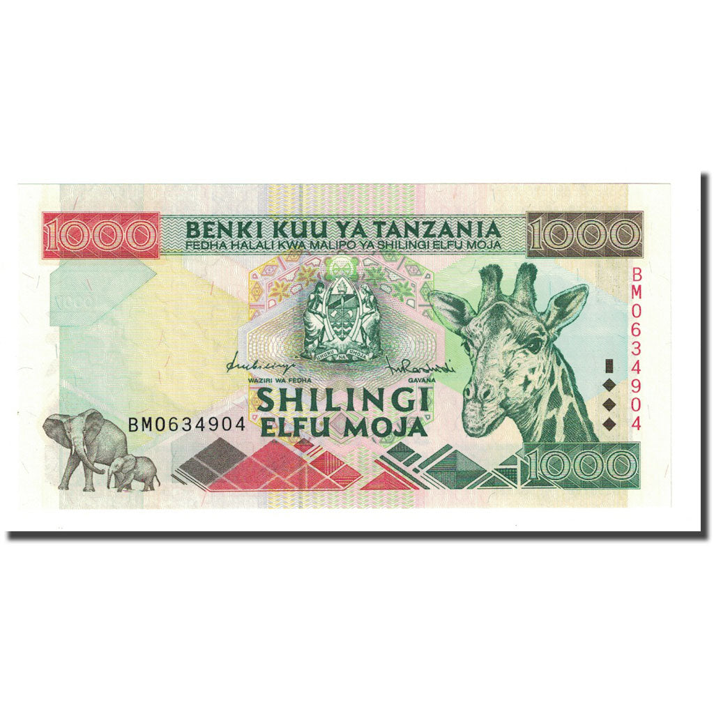 Banknote, Tanzania, 1000 Shilingi, Undated (1997), KM:31, UNC(65-70)
