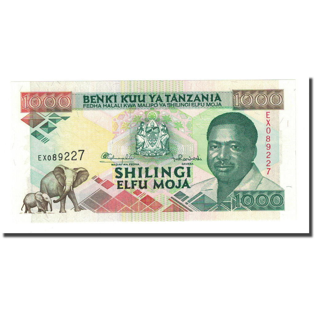 Banknote, Tanzania, 1000 Shilingi, Undated (1993), KM:27b, UNC(65-70)