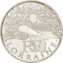 France, 10 Euro Lorraine, 2011, MS(60-62), Silver, KM:1743