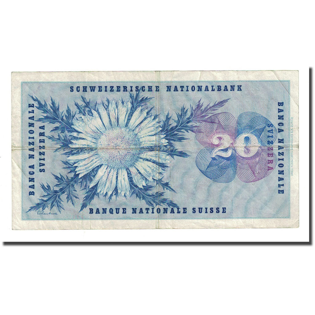 Banknote, Switzerland, 20 Franken, 1959-12-23, KM:46g, EF(40-45)