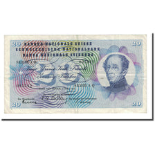 Banknote, Switzerland, 20 Franken, 1954-07-01, KM:46a, EF(40-45)