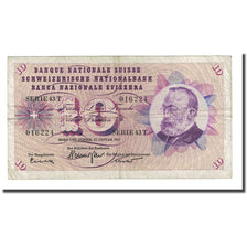 Banknote, Switzerland, 10 Franken, 1965-01-21, KM:45j, EF(40-45)
