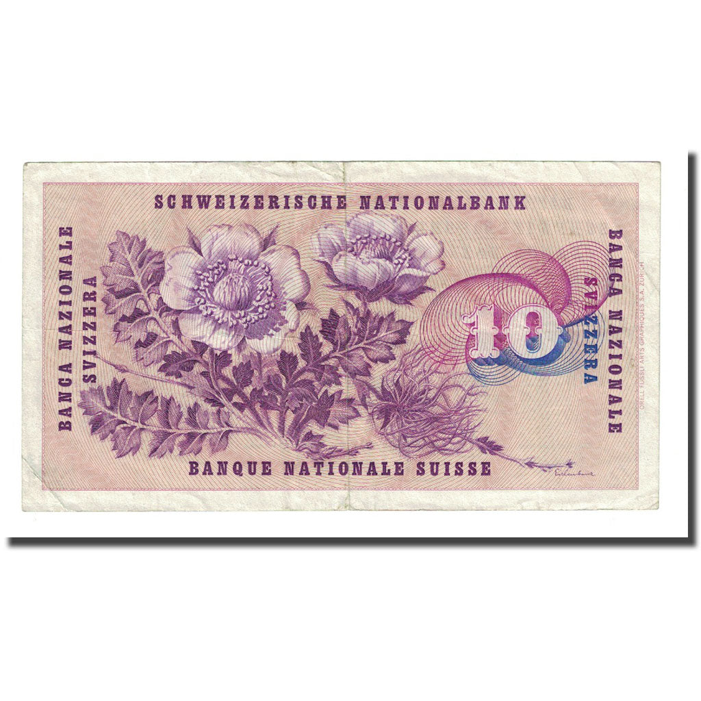 Banknote, Switzerland, 10 Franken, 1959-12-23, KM:45e, EF(40-45)