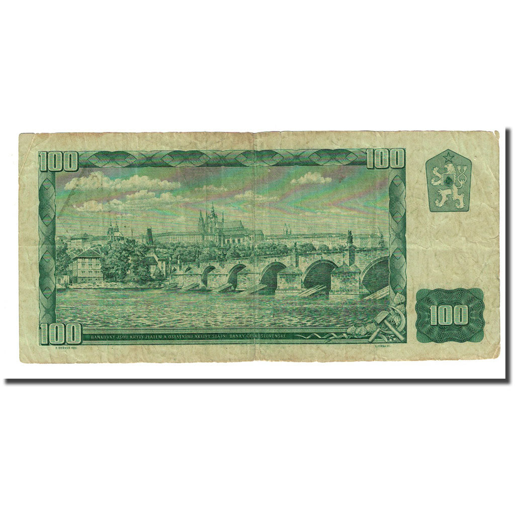 Banconote, Cecoslovacchia, 100 Korun, 1961, KM:91c, MB