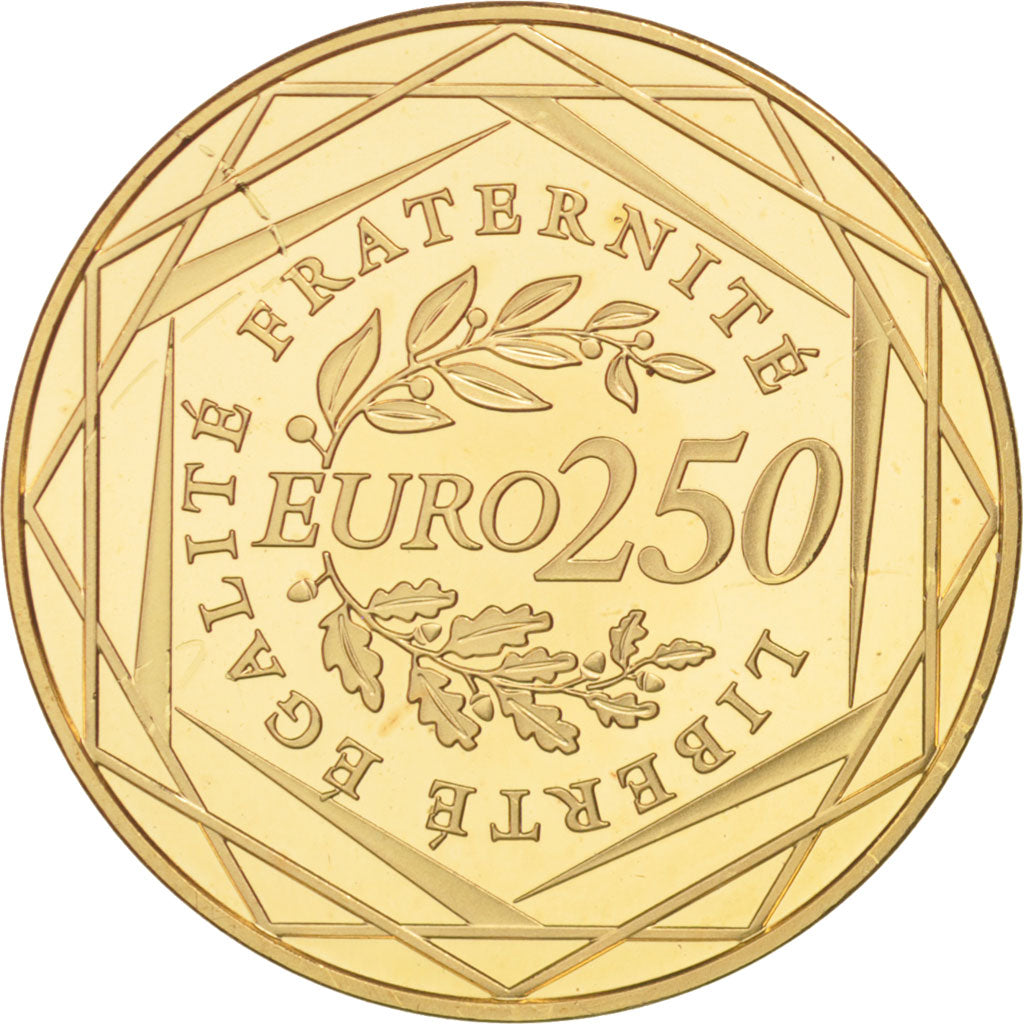 Coin, France, 250 Euro, 2009, MS(65-70), Gold, Gadoury:EU340, KM:1583