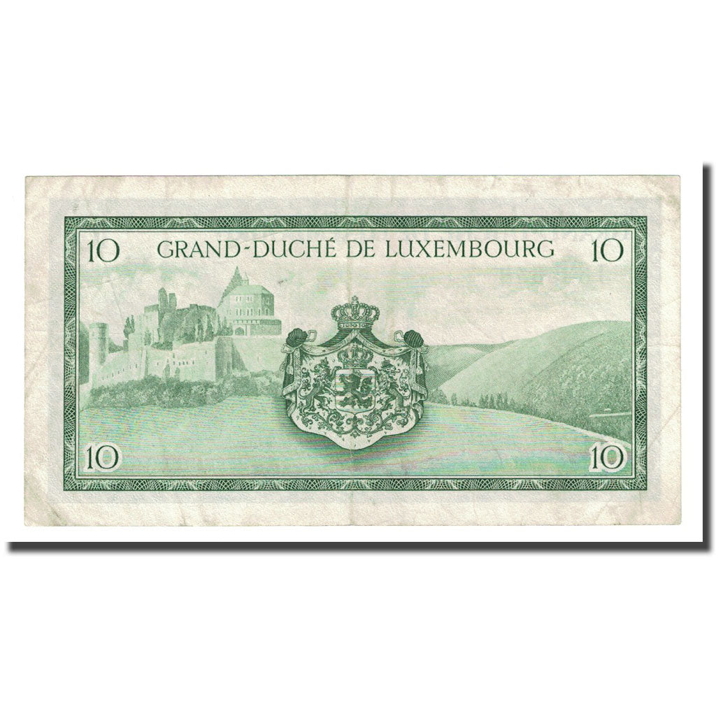 Banknote, Luxembourg, 10 Francs, Undated (1954), KM:48a, VF(20-25)