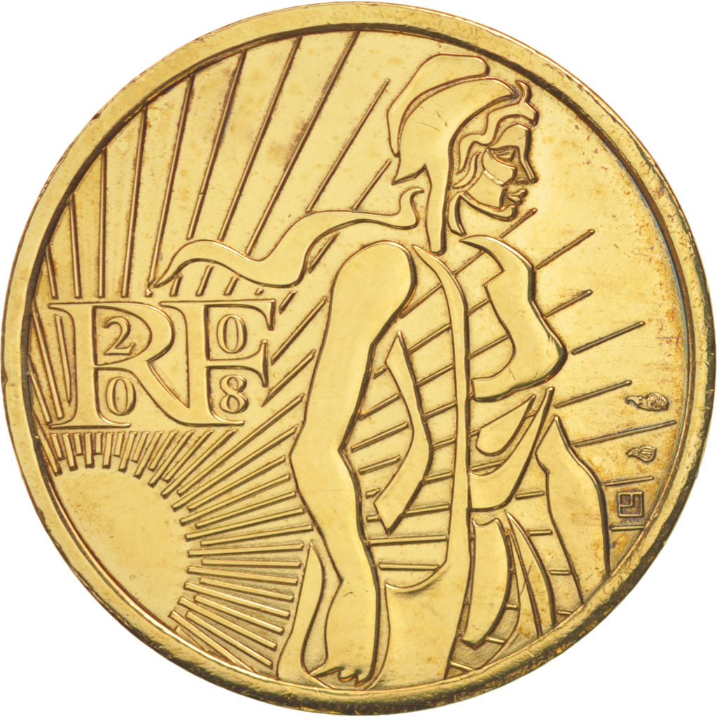 France, 5 Euro, 2008, MS(63), Silver, Gadoury:EU287, KM:1534