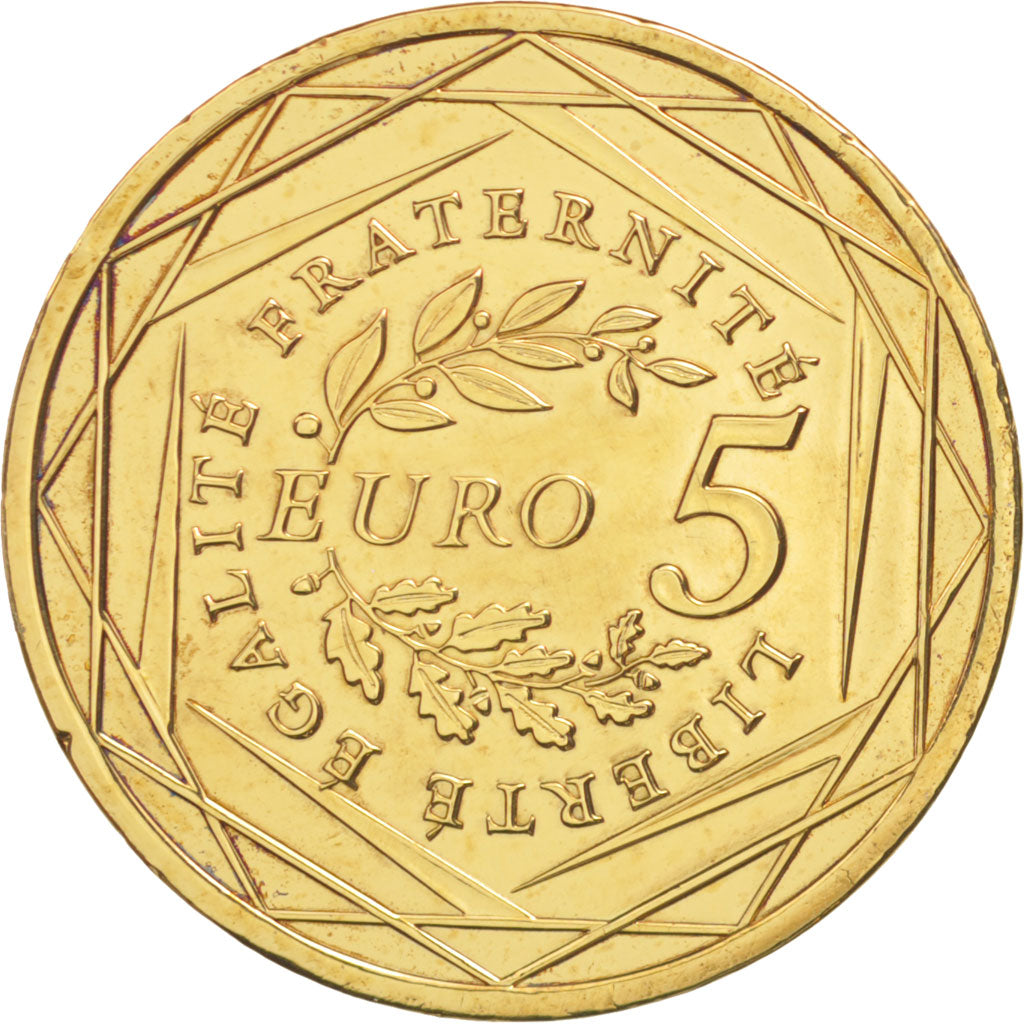 France, 5 Euro, 2008, MS(63), Silver, Gadoury:EU287, KM:1534
