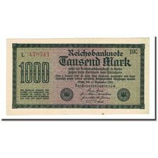 Banknote, Germany, 1000 Mark, 1922-09-15, KM:76c, AU(50-53)