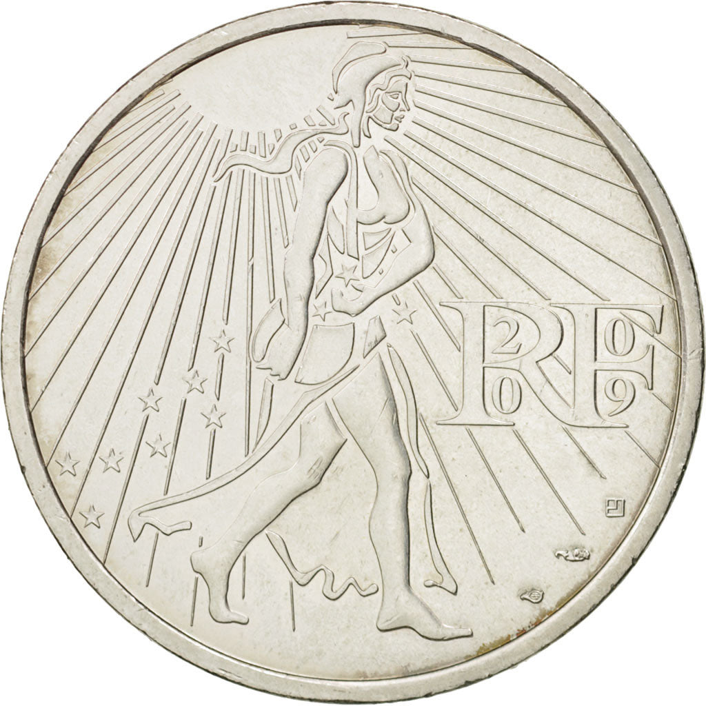 Coin, France, 25 Euro, 2009, MS(60-62), Silver, Gadoury:EU338, KM:1581