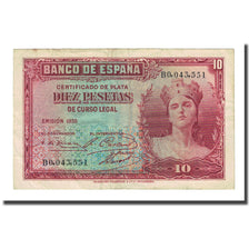 Banknote, Spain, 10 Pesetas, 1935, KM:86a, EF(40-45)