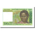 Banknot, Madagascar, 500 Francs = 100 Ariary, Undated (1994), KM:75a, UNC(65-70)