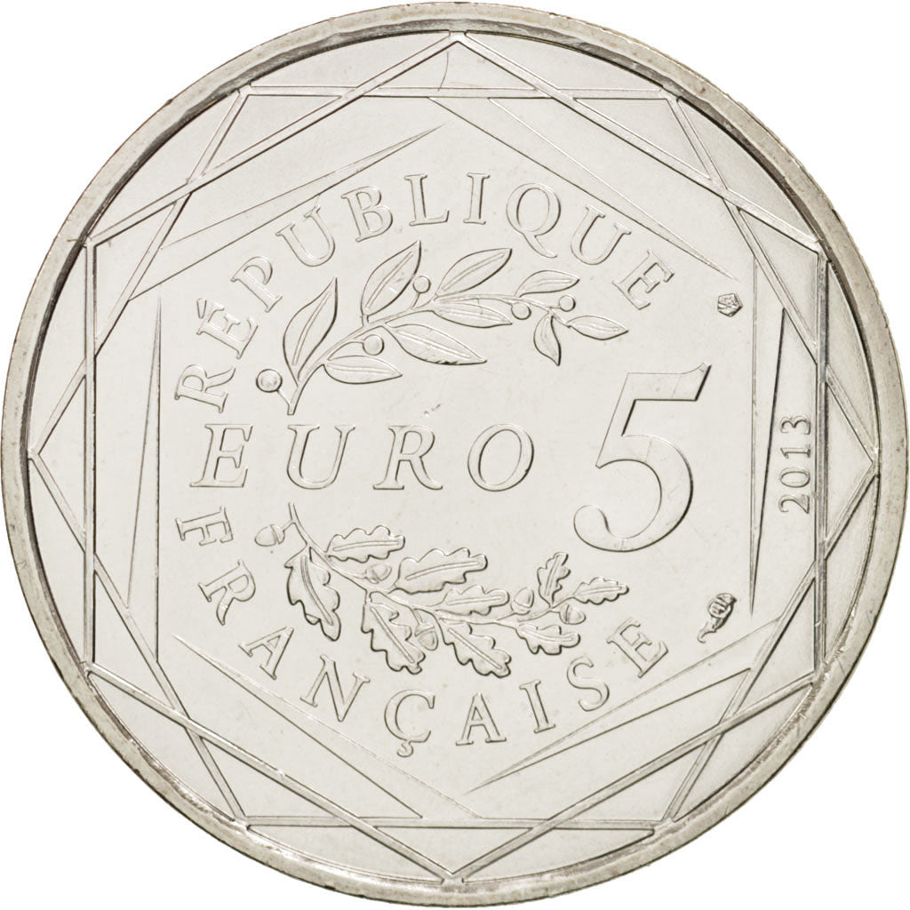 France, 5 Euro Liberté, 2013, MS(63), Silver, Gadoury:EU645