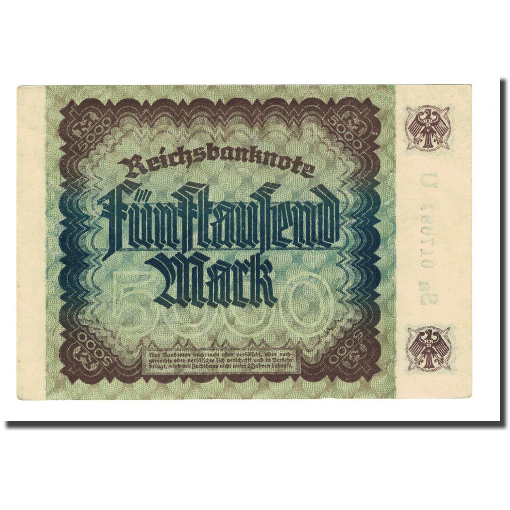 Banknote, Germany, 5000 Mark, 1922-12-02, KM:81a, UNC(65-70)