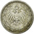 Moneta, NIEMCY - IMPERIUM, 1/2 Mark, 1906, Stuttgart, EF(40-45), Srebro, KM:17