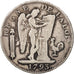 France, Écu de 6 livres François, 1793, Lyon, F(12-15),Silver,KM 615.4,Gadoury58