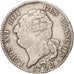 France, Écu de 6 livres François, 1792, Paris, VF(30-35), Silver, KM 615.1