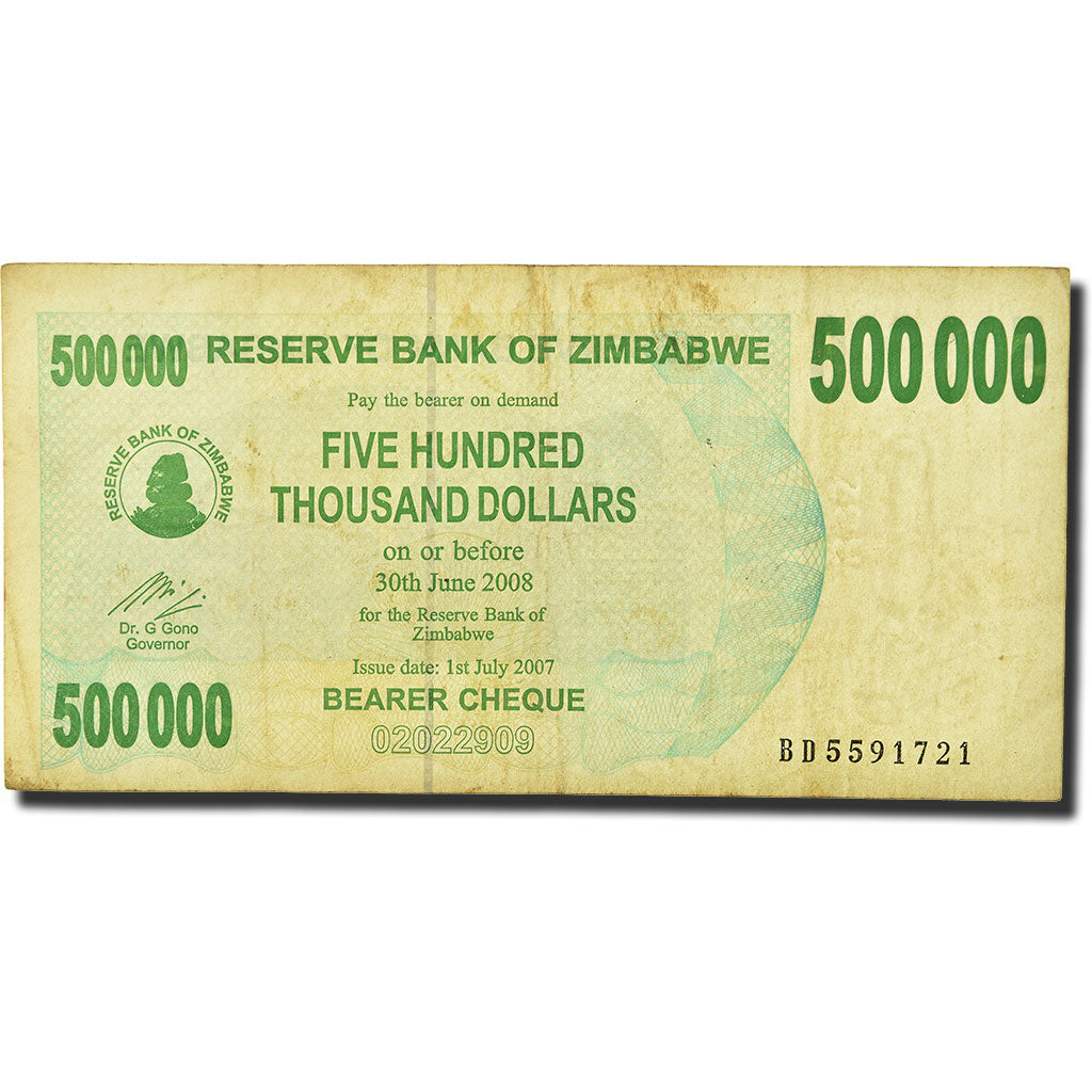 Banknote, Zimbabwe, 500,000 Dollars, 2007-07-01, KM:51, EF(40-45)