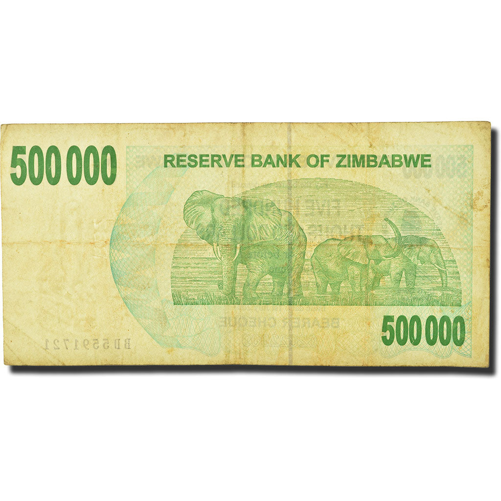Banknote, Zimbabwe, 500,000 Dollars, 2007-07-01, KM:51, EF(40-45)