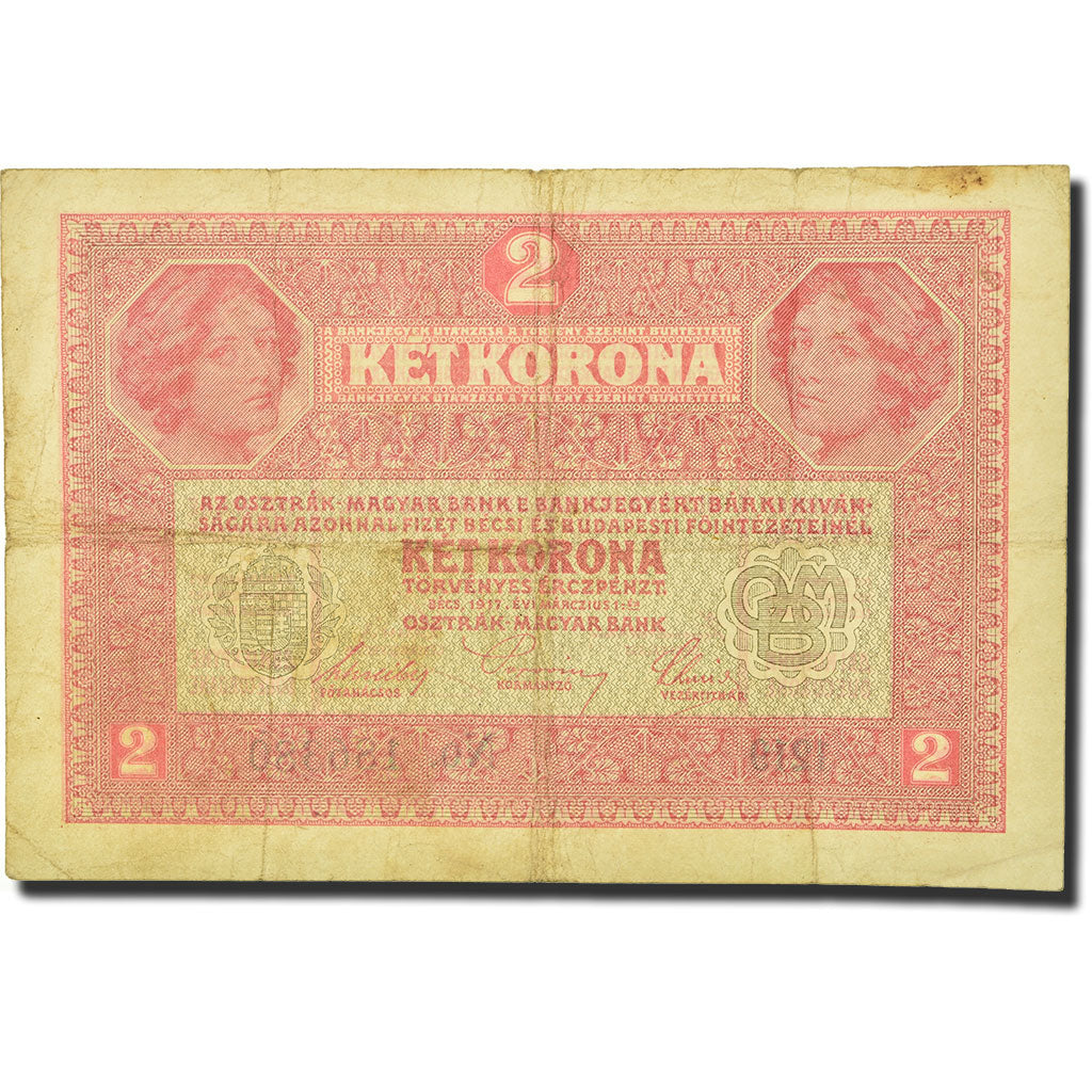 Banknote, Austria, 2 Kronen, 1917-03-01, KM:21, VF(20-25)