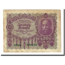 Banknote, Austria, 20 Kronen, 1922-01-02, KM:76, VF(20-25)
