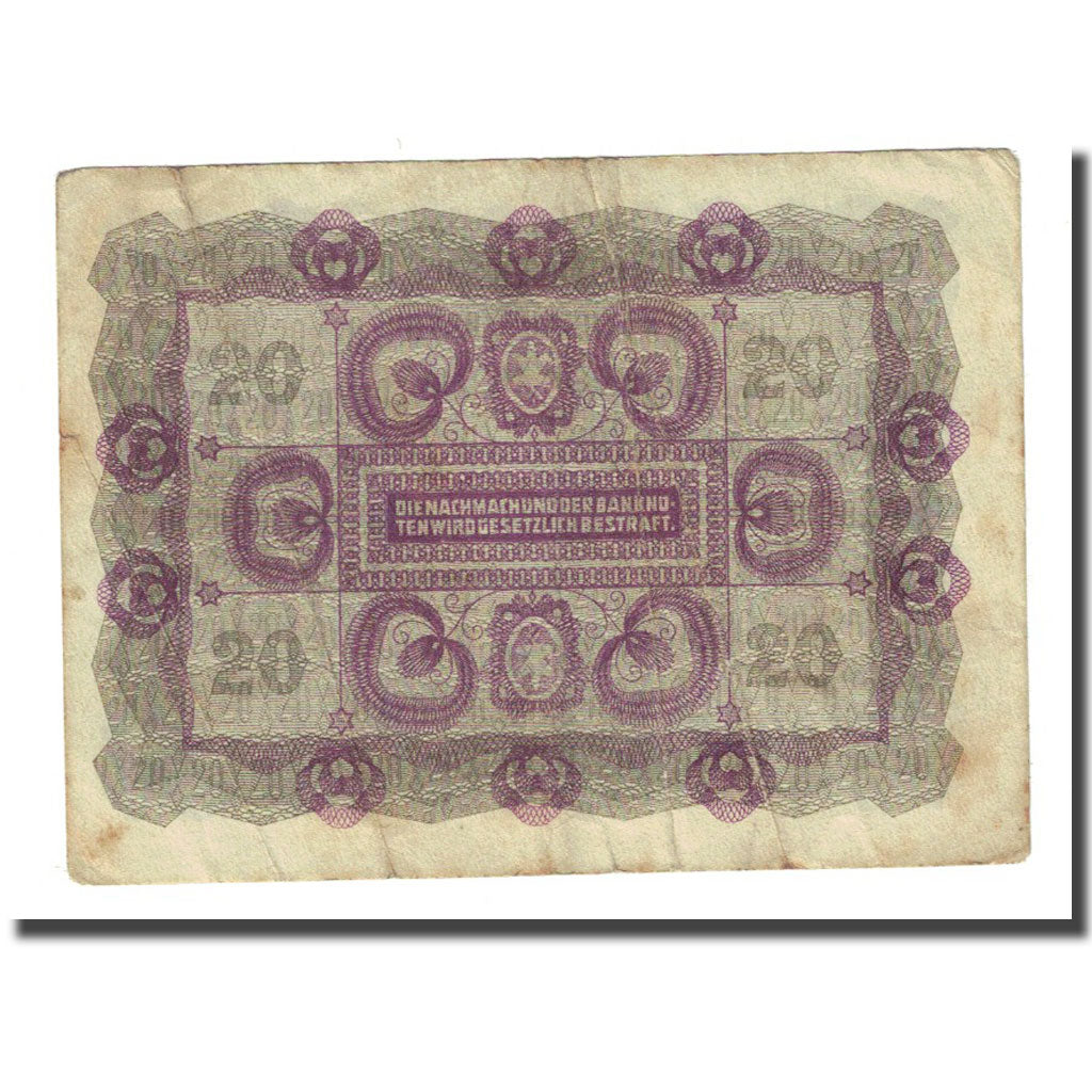 Billete, 20 Kronen, Austria, 1922-01-02, KM:76, BC
