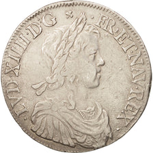 France, Louis XIV, Ecu, 1649, Montpellier, VF(30-35), Silver, Gadoury:202