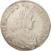 France, Louis XIV, Ecu, 1649, Montpellier, VF(30-35), Silver, Gadoury:202