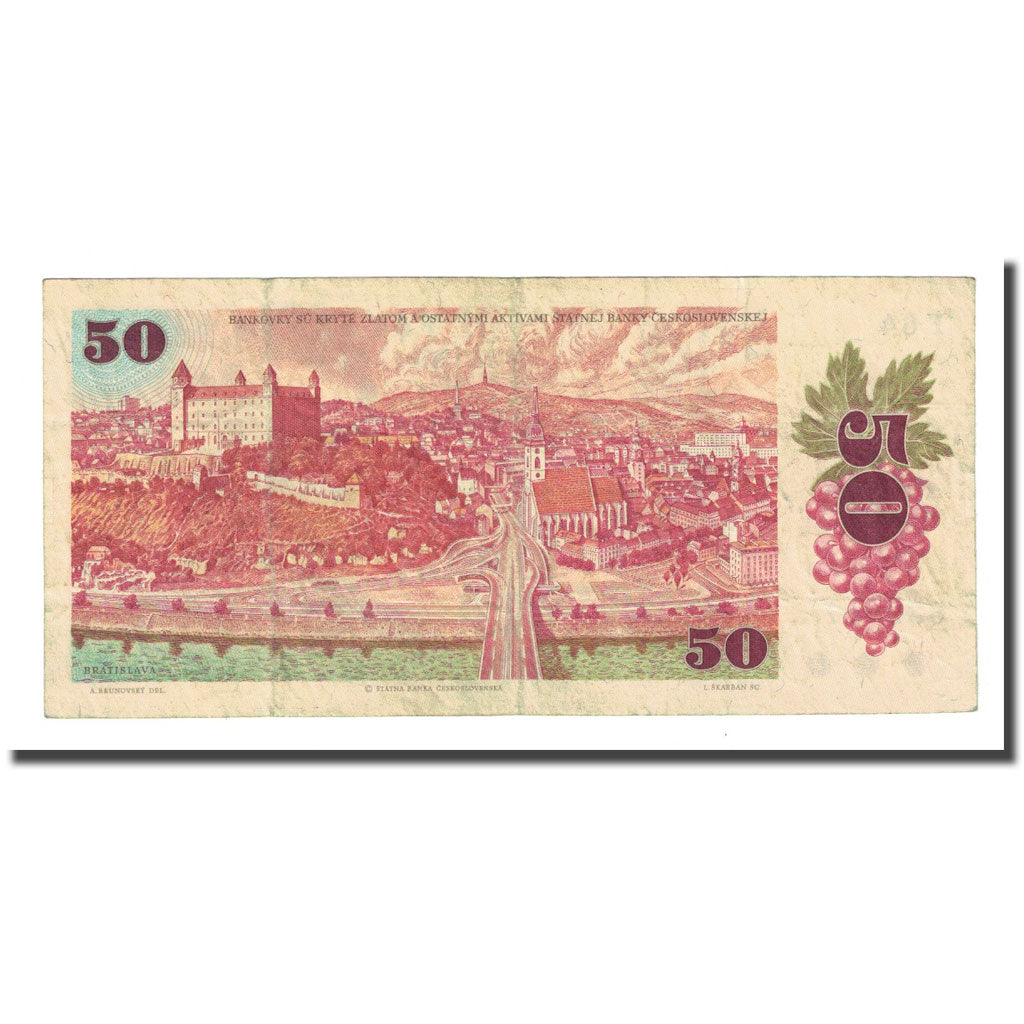 Banknote, Czechoslovakia, 50 Korun, 1987, KM:96a, EF(40-45)