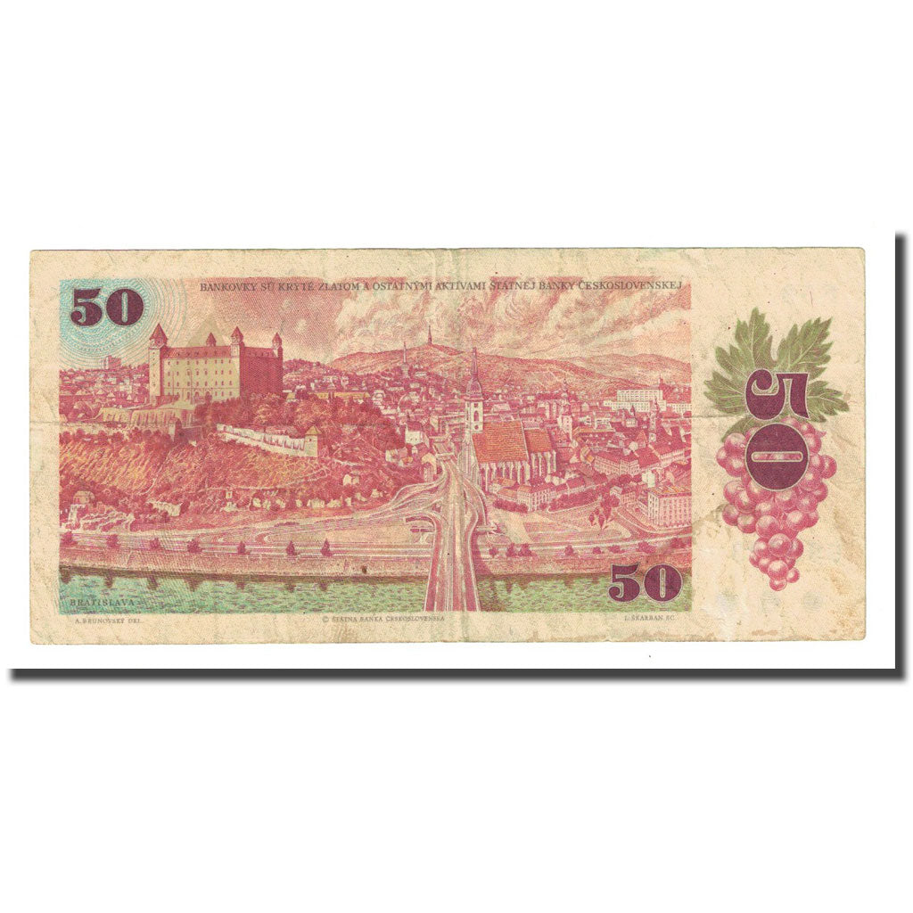 Banknote, Czechoslovakia, 50 Korun, 1987, KM:96a, EF(40-45)