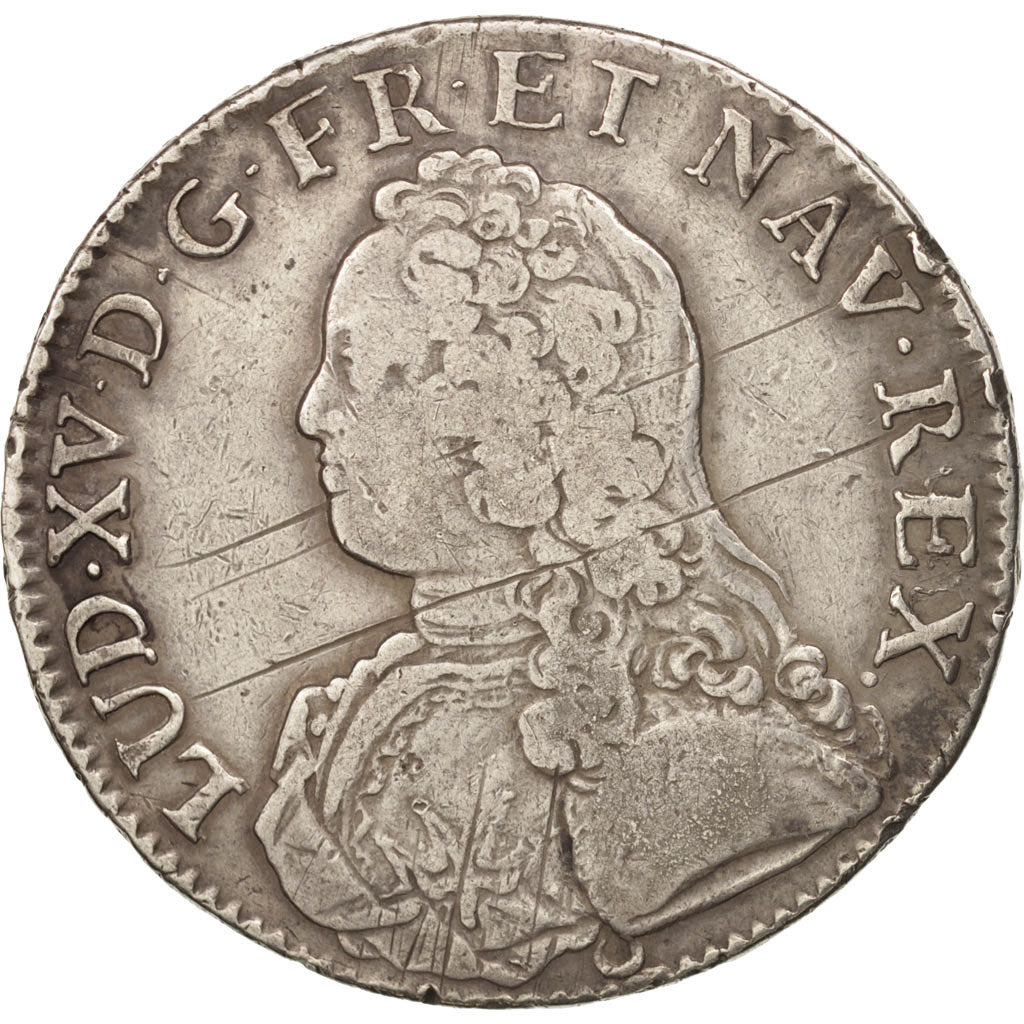 Coin, France, Louis XV, Écu aux branches d'olivier, Ecu, 1726, Tours