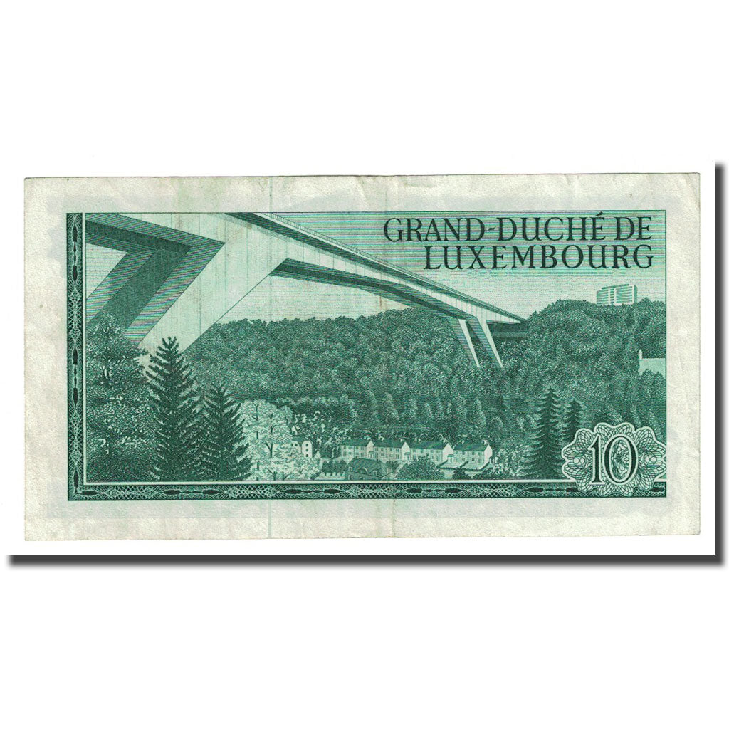 Banknote, Luxembourg, 10 Francs, 1967-03-20, KM:53a, EF(40-45)