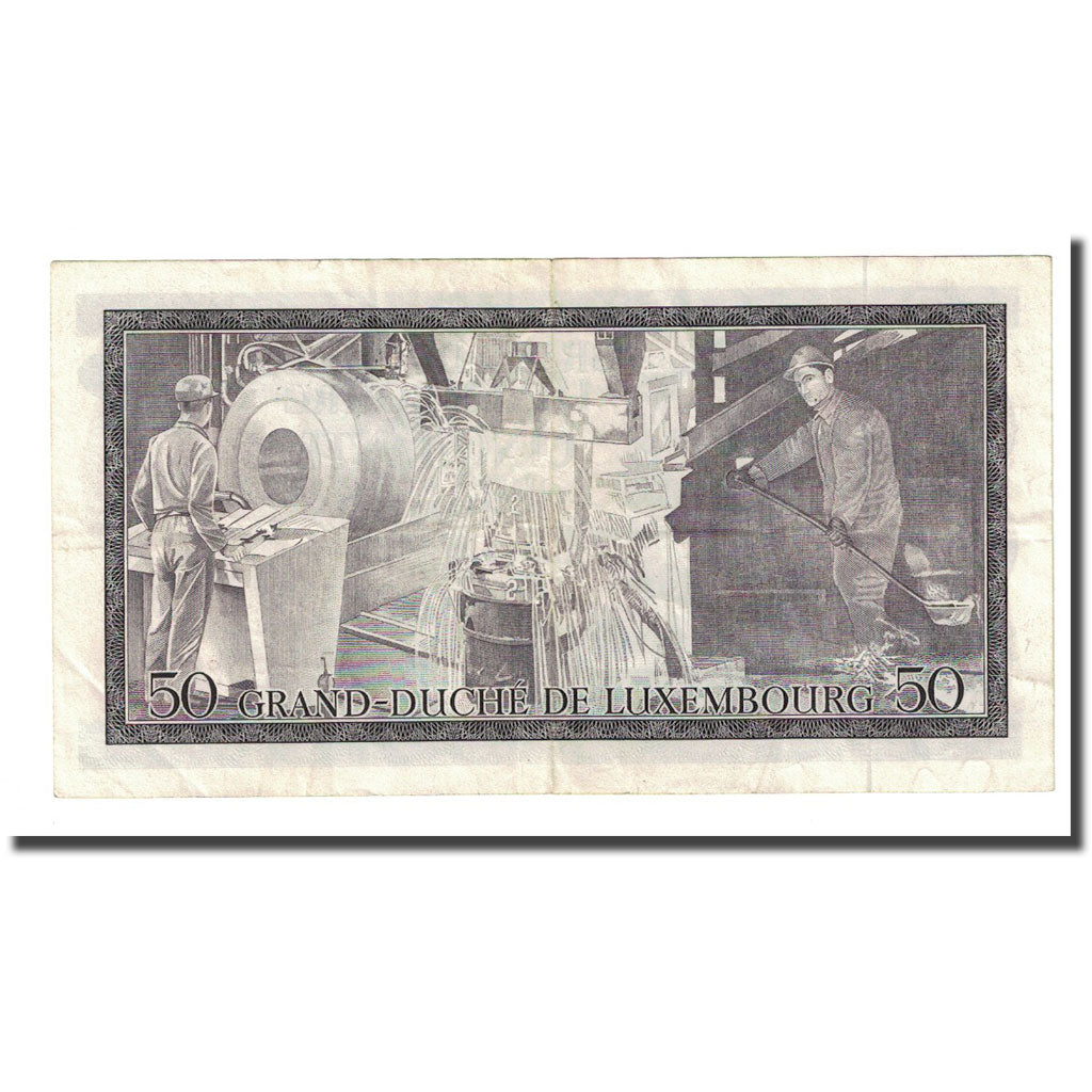Banknote, Luxembourg, 50 Francs, 1972-08-25, KM:55b, EF(40-45)